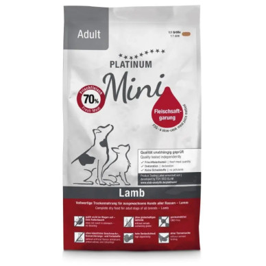 Platinum Mini Adult cu miel, hrana uscata caini mici, 900 g
